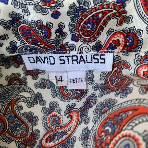 60's Vintage David Strauss blouse size 14P. - Picture 7 of 11
